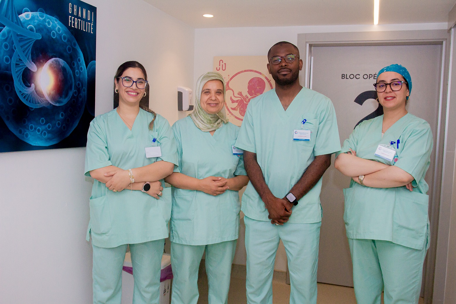 L'équipe du laboratoire de biologie de la reproduction – Centre de Fertilité Hayat
